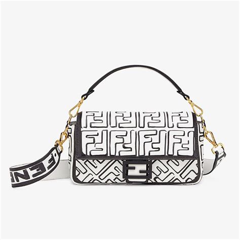 fendi black and white bag.